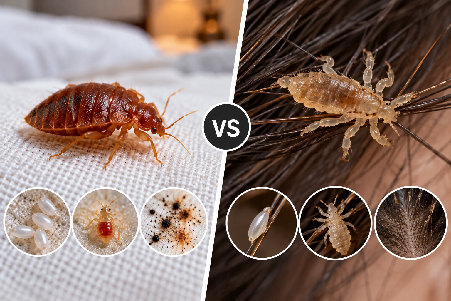 lice vs bed bugs