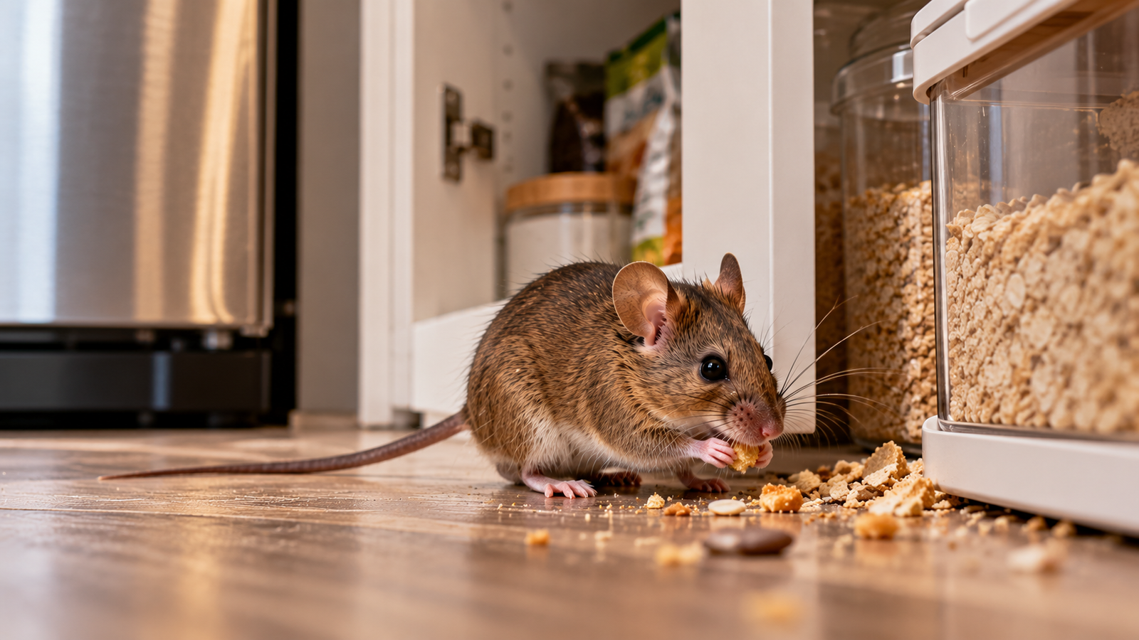 House mouse (Mus musculus) commonly found in Toronto homes